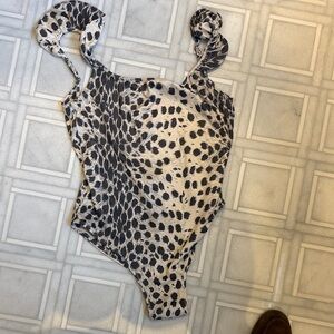 Sea New York Black and Cream One Piece Swimsuit